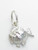 Fish 2D sterling silver charm .925 Fishes charms B1 additional view