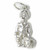 Lobster Fisherman and Pot sterling silver charm .925 Lobsterman charms