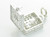Kitten in Basket cute sterling silver charm .925 Kittens charms side view