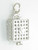 Kitten in Basket cute sterling silver charm .925 Kittens charms further view