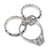 Wedding Ring - Engagement Ring - Eternity Ring sterling silver charm .925 A