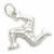 Isle of Man 3 legged sterling silver charm .925 x 1 Manx Mann charms