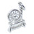 Spinning Wheel sterling silver charm .925 Sewing thread charms A