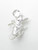 Mouse - Rat sterling silver charm .925 Mice Rats charms extra view