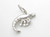 Prawn Shrimp sterling silver charm .925 Prawns Shrimps charms additional view