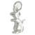 Rat - Mouse sterling silver charm .925 x 1 Rats - Mice Charms