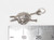 Wool and Knitting Needles sterling silver charm .925 Yarn Balls size example