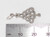 Christmas Tree sterling silver charm .925 Xmas Fir Trees charms size example