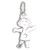Little girl sterling silver charm .925 x 1 Daughter Granddaughter charms