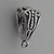 Bail sterling silver - Make a charm into a pendant .925 x 1 Pendants Bails E side view