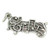 Music score sterling silver charm pendant .925 Musical notes charms