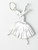 2D Ballerina sterling silver charm .925 x 1 Ballet charms image 6