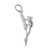 Mouse on an ear of corn sterling silver charm .925 Mices Mice charms