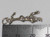Monkey hanging sterling silver charm .925 Monkeys charms side view