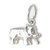 Elephant SMALL sterling silver charm .925 Elephants charms I