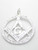 Masonic LARGE sterling silver charm pendant .925 x 1 Mason pendants additional view