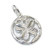 Lucky Four leaf clover sterling silver charm .925 Luck of the Irish charms