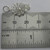 Spider on its web sterling silver charm .925 Spiders Webs charms A1 side view