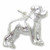 Staffordshire Bull Terrier Dog strlng silver charm pendant .925 Staffy