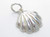 Oyster Shell sterling silver charm .925 x 1 Shells Charms additional view