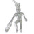 Lacrosse Player sterling silver charm .925 Sports charms