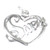 Sweet in Heart sterling silver charm pendant .925 x 1 Sweetheart charms