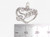 Sweet in Heart sterling silver charm pendant .925 Sweetheart charms detail