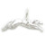 Greyhound sterling silver charm .925 x1 Grey Hound Racing dog dogs charms