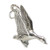 Goose bird sterling silver charm .925 Geese charms