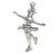 Ice Skater sterling silver charm .925 Skating charms