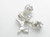 Nursery rhyme set sterling silver charm .925 Baby charms side view