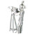 Movie Cameraman sterling silver charm .925 Movies Camera Man charms alternate view