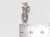 Owl with Mortarboard sterling silver charm .925 Graduation charms detail