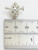 Skull with Screw sterling silver charm .925 skulls charms additional view