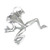 Frog sterling silver charm pendant .925 x 1 Frogs Toads charms