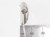 Nappy sterling silver charm .925 Baby Babies Nappies charms side view
