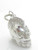 Skull with mohican sterling silver charm .925 Skulls charms extra view