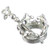 Crown and Sceptre sterling silver charm .925 x 1 Crowns Scepter charms