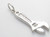 Wrench sterling silver charm .925 Spanners Wrench Tools charms additional view