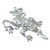 Frog Toad sterling silver charm .925 x 1 Toads Frogs charms