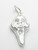 Scream mask sterling silver charm .925 x 1 Horror Halloween charms