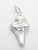 Scream mask sterling silver charm .925 Horror Halloween charms additional view
