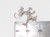 Dog with a bird on its tail sterling silver charm .925 Dogs charms size example