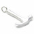 Claw hammer sterling silver charm .925 x 1 Hammers tools charms