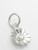 Daisy VERY TINY flower sterling silver charm .925 x 1 Dasies charms additional view