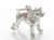 Staffordshire Bull Terrier Dog strlng silver charm .925 Staffie Charms side view