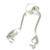 Tongs sterling silver charm .925 x 1 Sugar Salad Sugartongs Tea charms