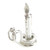 Candle in candlestick holder sterling silver charm .925 x 1 Candles