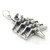 Rowing Team sterling silver charm pendant .925 Rower Sculling charms