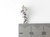 Dog carrying small boy sterling silver charm .925 Dogs Boys charms additional view